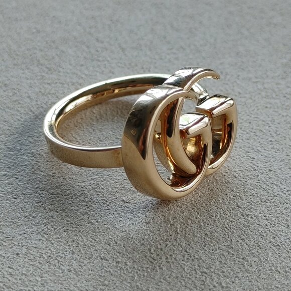 Gucci "GG" 18k gold ring size 6.5 - Picture 6 of 11